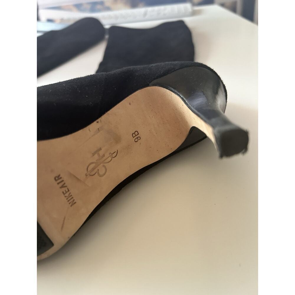 COLE HAAN Air Aliya Black Suede Knee High Platform Heel Boots Size 9 M Ret$395 - Picture 11 of 12